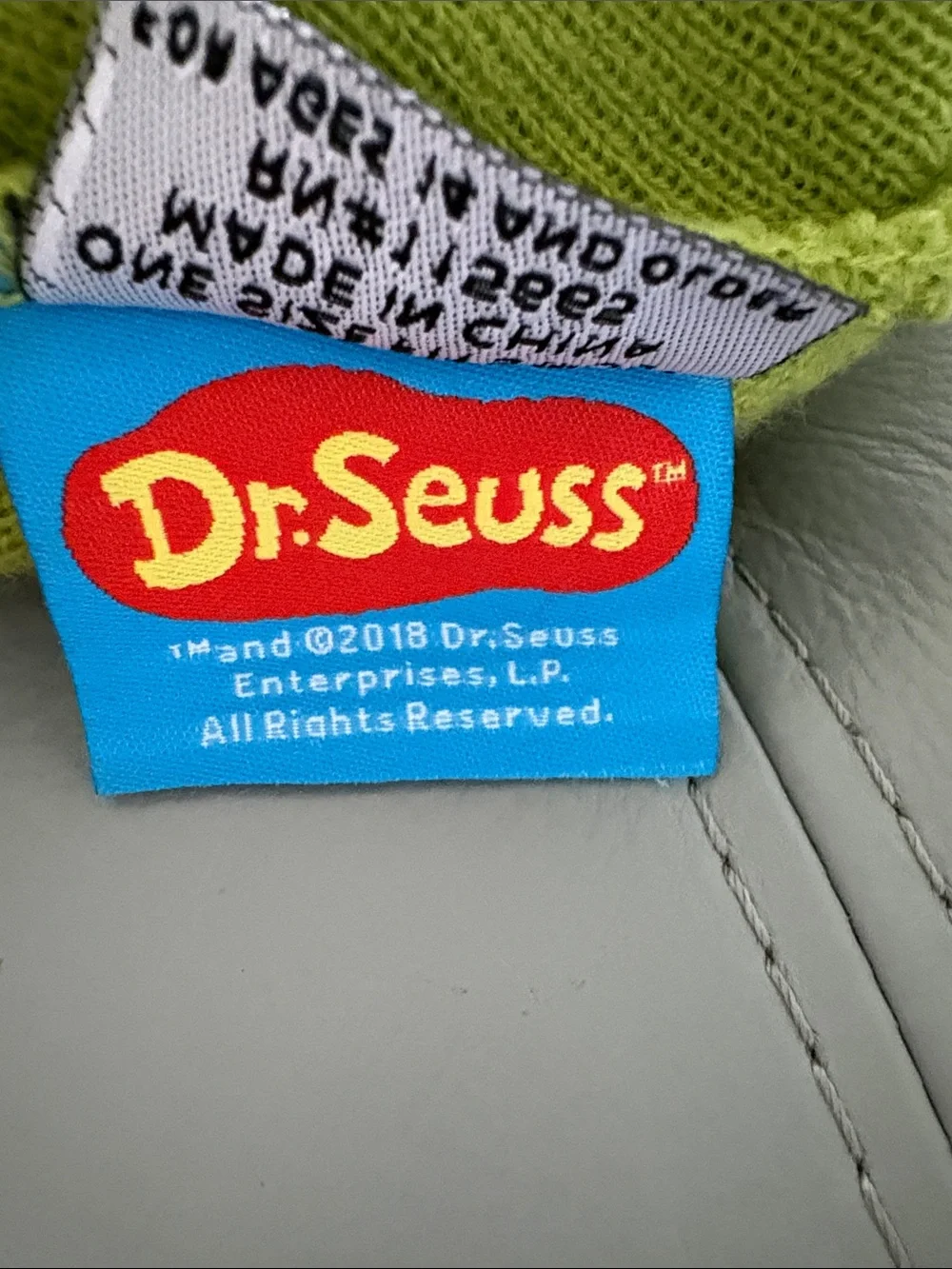 Dr. Seuss Grinch Lime Green Pom Pom Beanie Hat